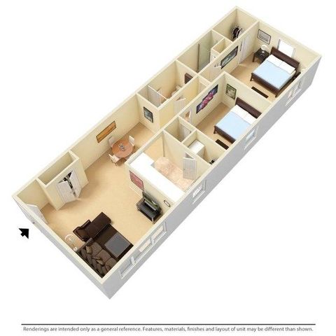 2 beds, 2 baths, 800 sqft, $1,857