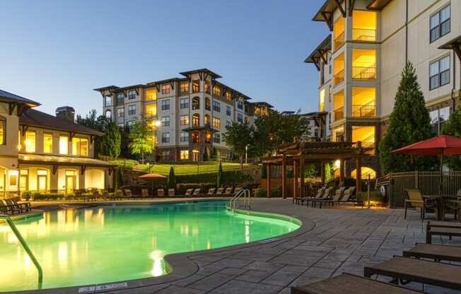 Pool and Sundeck at 4700 Colonnade Apartments in Birmingham, AL