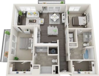 2 beds, 2 baths, 1,143 sqft, $3,135