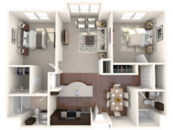 2 beds, 2 baths, 1,100 sqft, $2,787