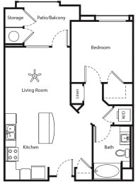 1 bed, 1 bath, 709 sqft, $2,890