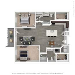 2 beds, 2 baths, 1,174 sqft, $2,327