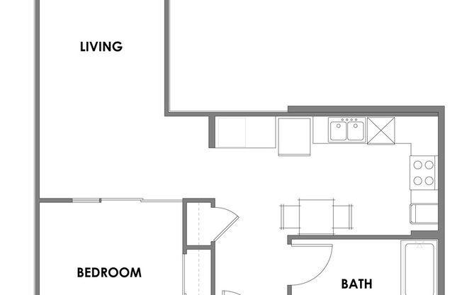 Studio, 1 bath, 619 sqft, $2,300, Unit 635