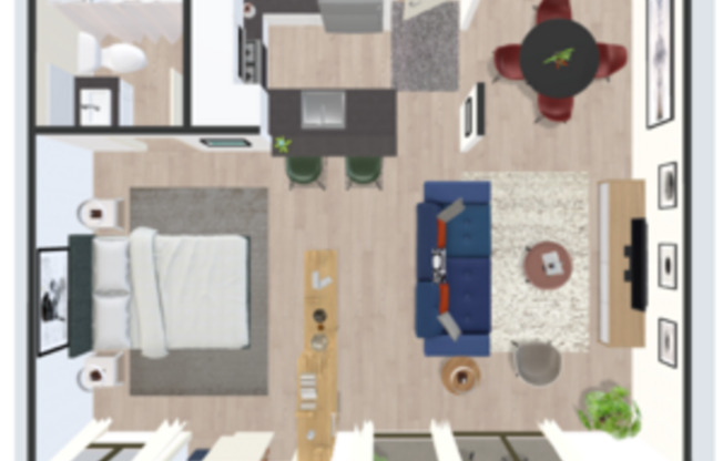 Studio, 1 bath, 575 sqft, $2,340