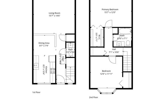 2 beds, 1.5 baths, 1,100 sqft, $1,695, Unit 18