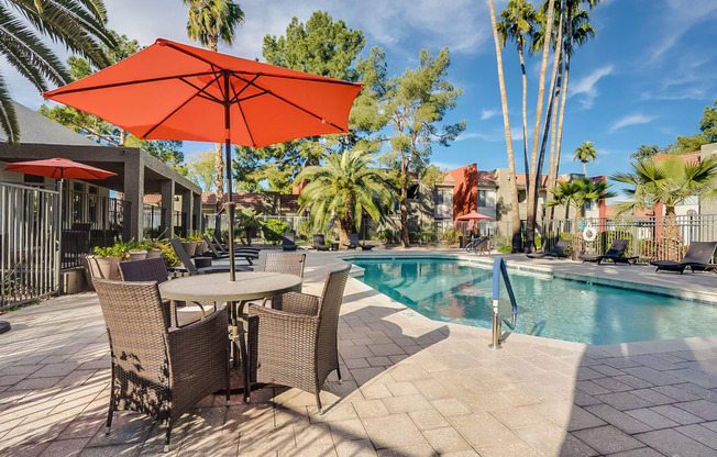 Pool Area at Ovation at Tempe Apartments