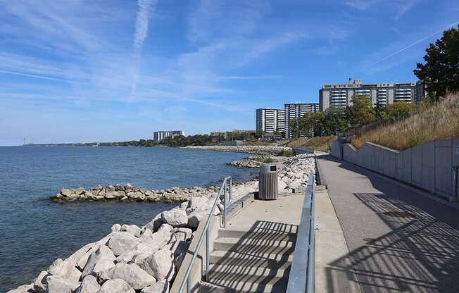 Enjoy Direct Beach and Lakefront Access from Harbor Crest Apartments in Euclid OH