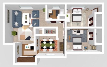 2 beds, 1 bath, 785 sqft, $1,349