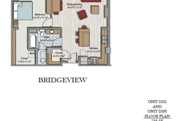 1 bed, 1 bath, 729 sqft, $1,625