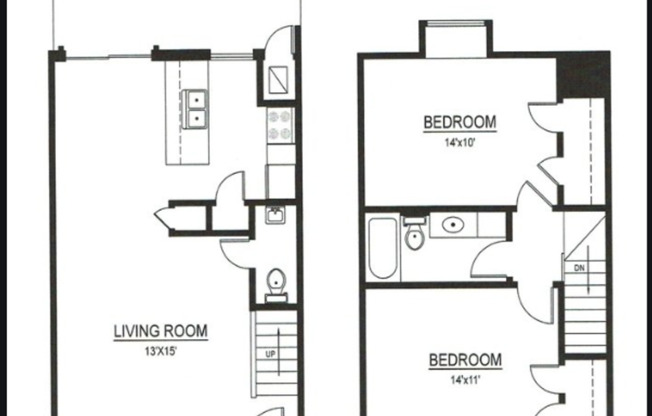 2 beds, 1.5 baths, 1,010 sqft, $1,690, Unit 125