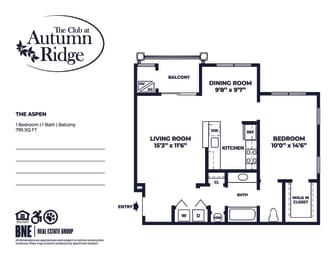 1 bed, 1 bath, 795 sqft, $2,400