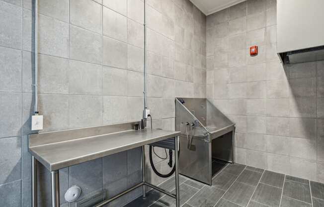 Dog washing station at LynnCora Apartments at LynnCora, Texas, 75052