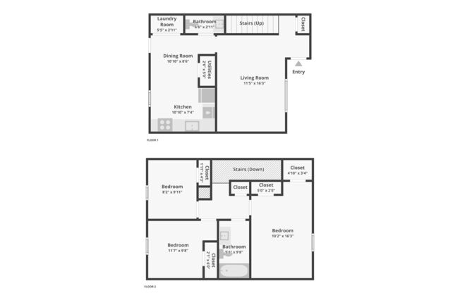 3 beds, 1.5 baths, 1,052 sqft, $1,699