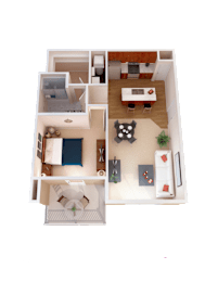 1 bed, 1 bath, 751 sqft, $1,505