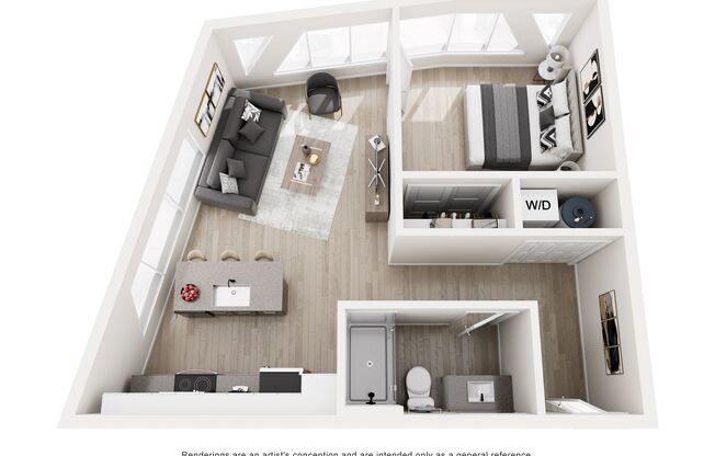 1 bed, 1 bath, 672 sqft, $1,811, Unit 310