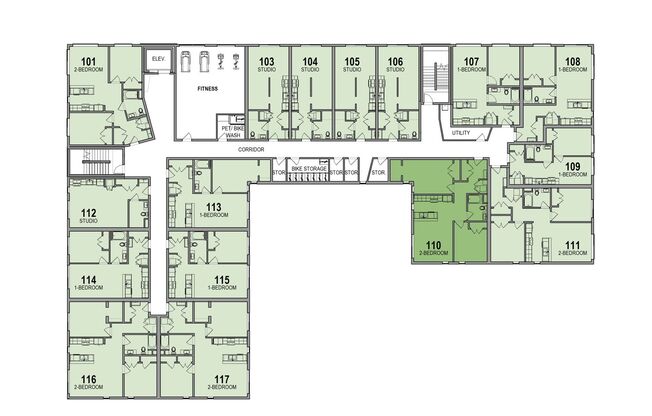2 beds, 1 bath, 836 sqft, $2,885, Unit 210