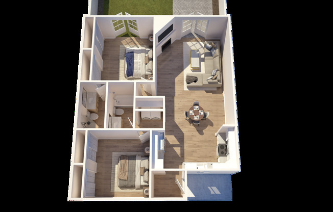 2 bed 2 bath Townhome in Central Phoenix!! Gated and Pool!