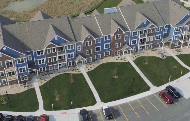 Aerial View at Meadowbrooke Apartment Homes, Grand Rapids, Michigan