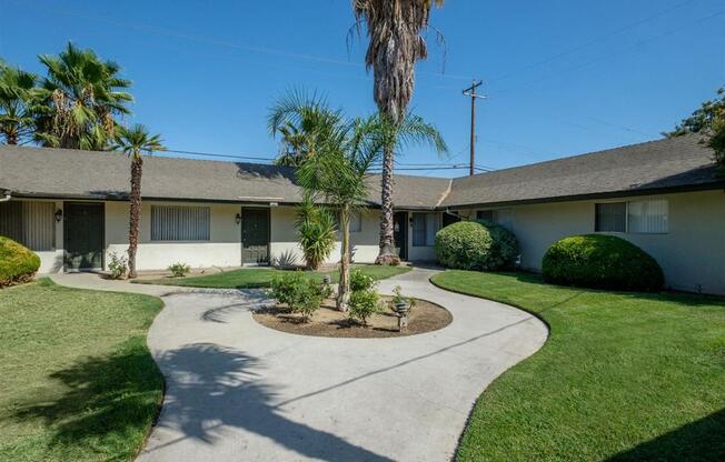 Walking Path at Reef Apartments, Fresno, 93704