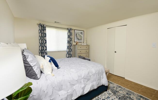 Large master bedroom with ample closet space
