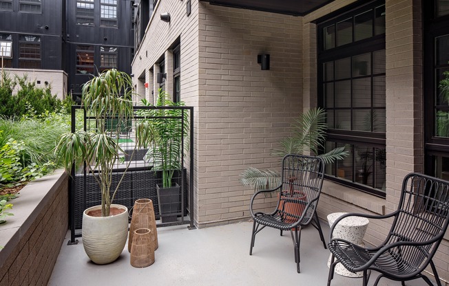 Expansive and private patio/balconies