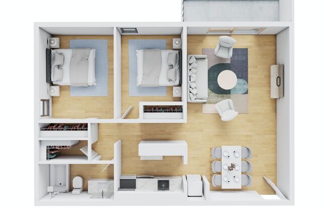 2 beds, 1 bath, 825 sqft, $1,595, Unit 14