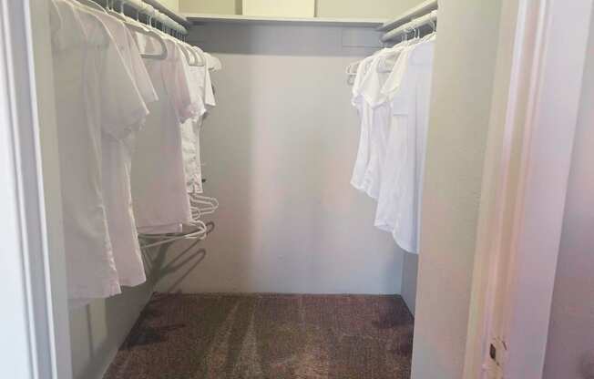 Large walk in closet