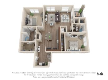 2 beds, 2 baths, 1,196 sqft, $2,322