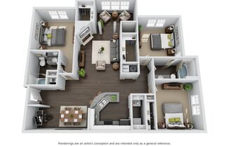 3 beds, 2 baths, 1,572 sqft, $1,614, Unit 1308