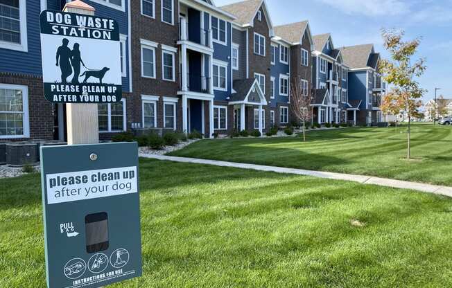 Dog Waste Station at Meadowbrooke Apartment Homes in Grand Rapids, MI 49512