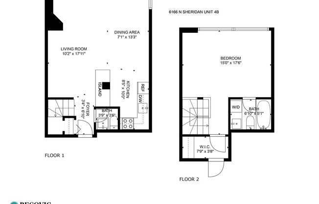 1 bed, 1.5 baths, 667 sqft, $2,400, Unit 4B