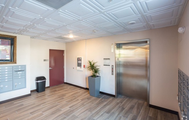 a hallway corner in apartments for rent in Van Nuys