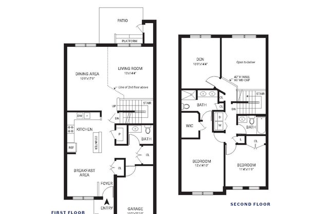 2 beds, 2.5 baths, 1,775 sqft, $4,636