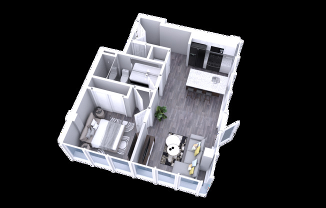 1 bed, 1 bath, 503 sqft, $1,614, Unit 503