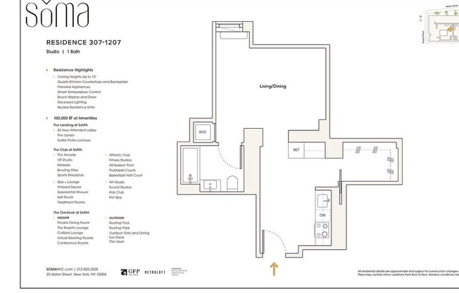 Studio, 1 bath, $4,230, Unit 706