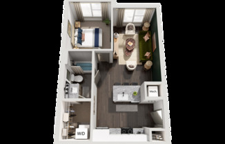 1 bed, 1 bath, 579 sqft, $1,635