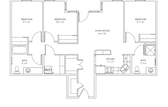 the floor plan of casa esmeralda