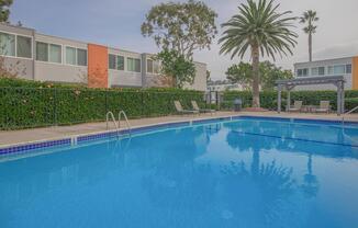 a large pool of water