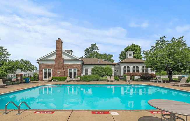 outdoor swimming pool at apartment community