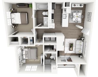 2 beds, 2 baths, 994 sqft, $1,439
