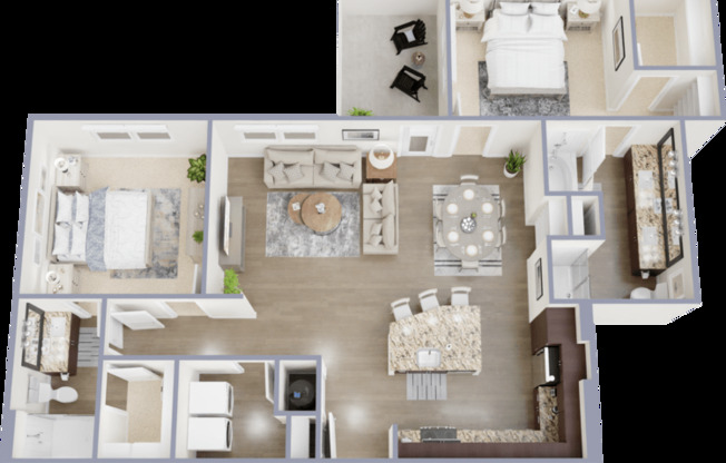 2 beds, 2 baths, 1,293 sqft, $1,920