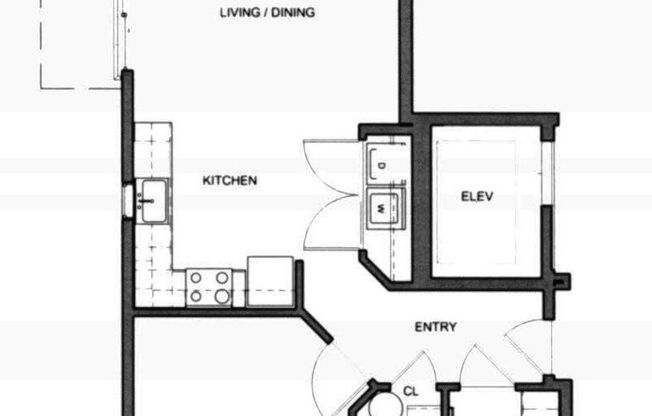 1 bed, 1 bath, 624 sqft, $1,500, Unit 2-110