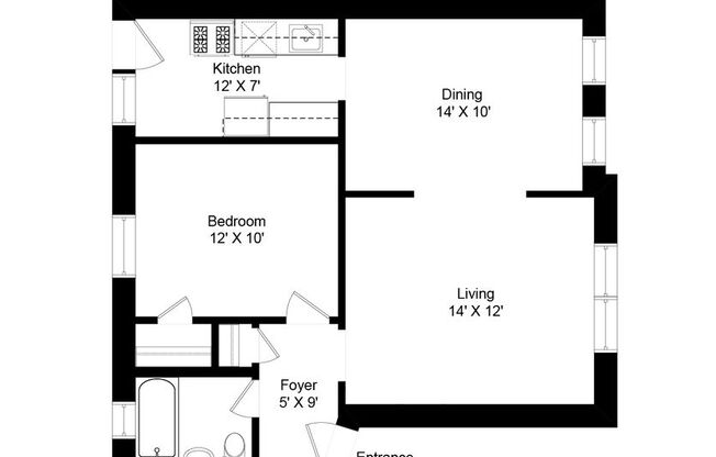 1 bed, 1 bath, 720 sqft, $1,975, Unit 1932-2
