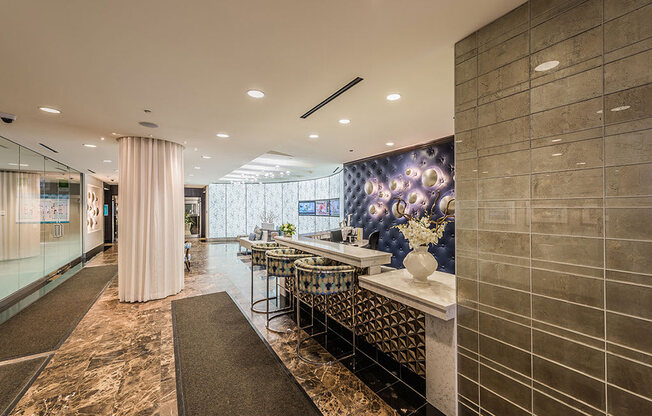 Axis main entrance and lobby