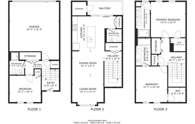 3 beds, 3.5 baths, 1,800 sqft, $4,400, Unit Unit D6