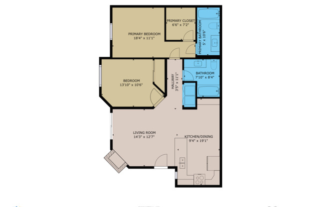 2 beds, 2 baths, $2,750, Unit UNIT 2737