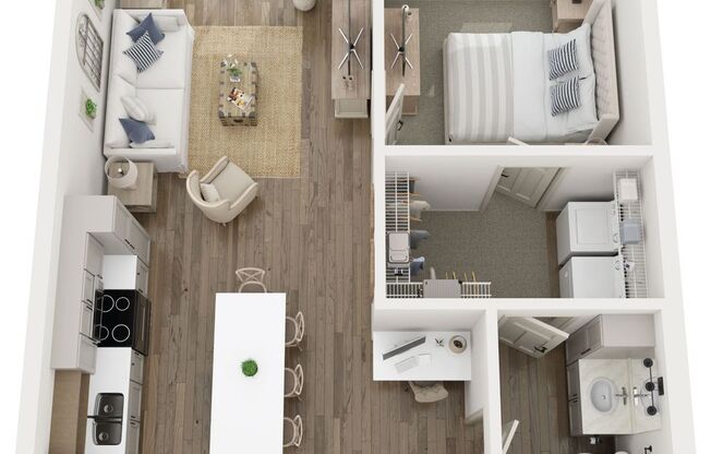 1 bed, 1 bath, 704 sqft, $1,230, Unit 307