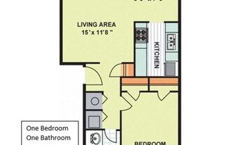 1 bed, 1 bath, 600 sqft, $699, Unit 716