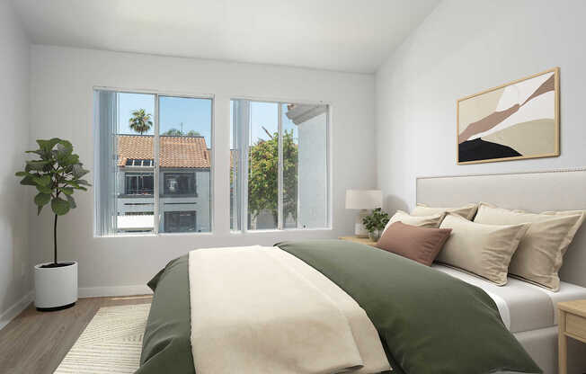 Bedroom with Hard Surface Flooring