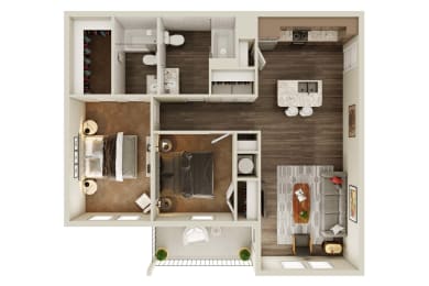 2 beds, 2 baths, 958 sqft, $1,353